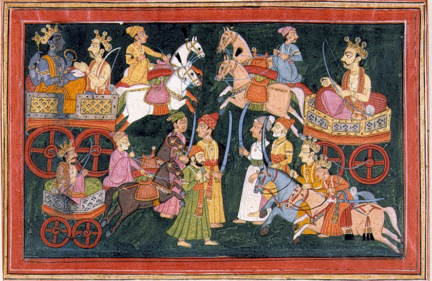 Vishnu in a Chariot with Arjuna - Flickr 6124526823_1dfbb5a92c_o